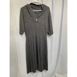 R and K SKU 7642 Womens Gray Knit Knee Length Dress Size L